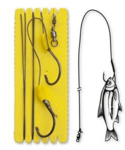 MONTAGE BOUEE ET BATEAU GHOST AVEC HAMECON SIMPLE BLACK CAT