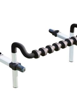 KIT BARRE REPOSE CANNE 7 CRANS D36 + BARRES DE LIAISONS 160 MM